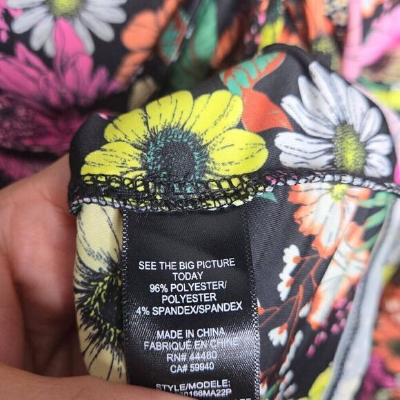 AFRM Lizette Floral Ruched Cutout Jersey Maxi Dress Size 3X/3T - Picture 11 of 11